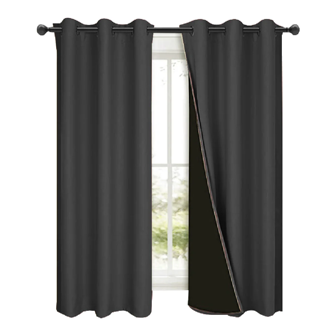 100% Blackout Sound Insulation Room Window & Patio Curtain Panels, 1 Pcs - Image 17