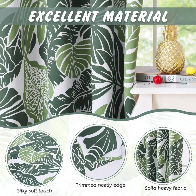 Suchoutdoor Printing Flame Retardant Curtains, Grommet Top Silver, for Schools/Hospitals/Houses, 1 Panel - Image 6