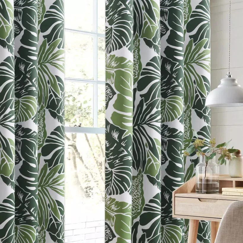Suchoutdoor Printing Flame Retardant Curtains, Grommet Top Silver, for Schools/Hospitals/Houses, 1 Panel - Image 8