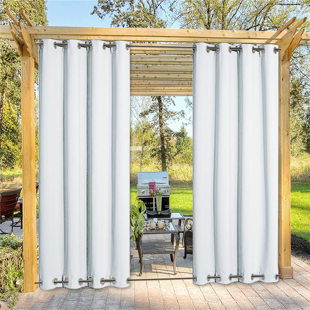 Suchoutdoor Outdoor Waterproof Curtains, Top Bottom Grommet, for Porch/Pavilion/Patio, 1 Panel - Image 15