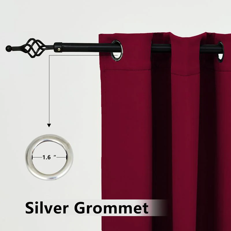 Suchoutdoor Outdoor Waterproof Curtains, Top Bottom Grommet, for Porch/Pavilion/Patio, 1 Panel - Image 20