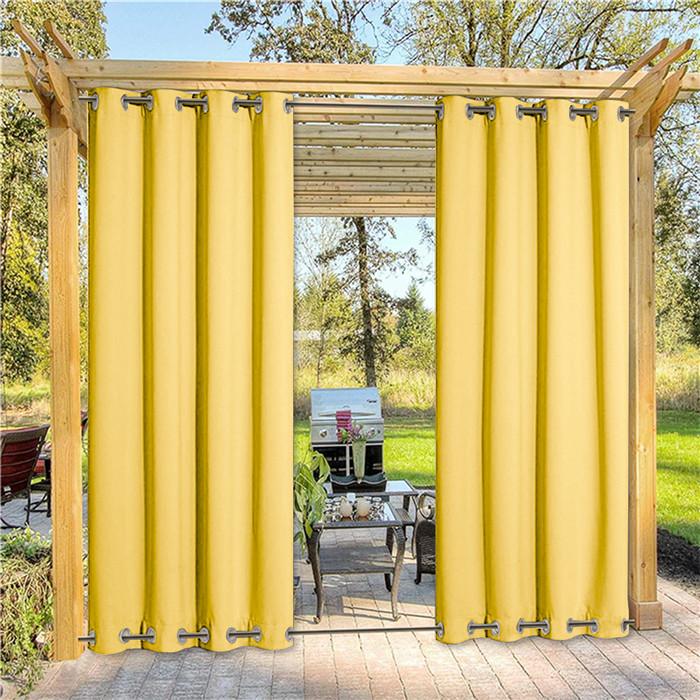 Suchoutdoor Outdoor Waterproof Curtains, Top Bottom Grommet, for Porch/Pavilion/Patio, 1 Panel - Image 23
