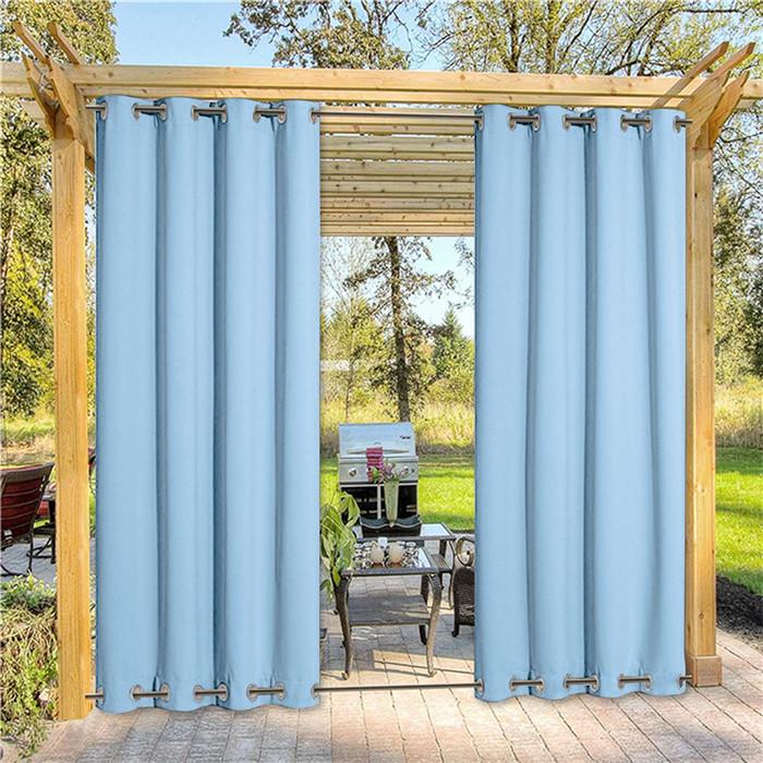 Suchoutdoor Outdoor Waterproof Curtains, Top Bottom Grommet, for Porch/Pavilion/Patio, 1 Panel - Image 43