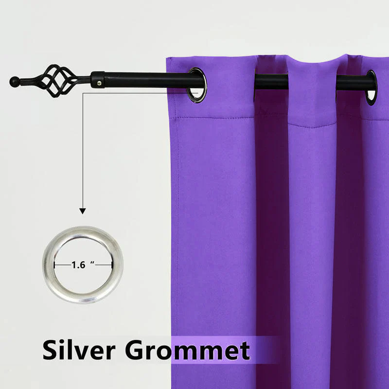 Suchoutdoor Outdoor Waterproof Curtains, Top Bottom Grommet, for Porch/Pavilion/Patio, 1 Panel - Image 64