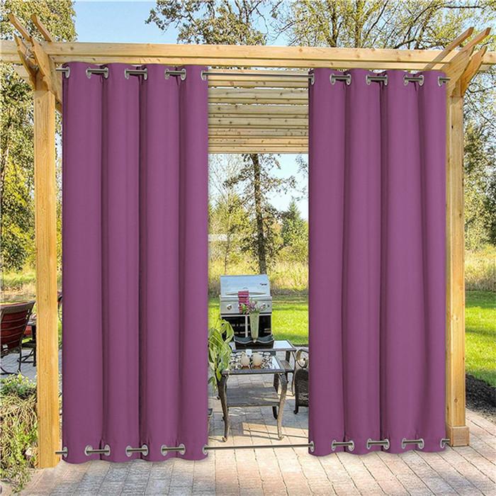 Suchoutdoor Outdoor Waterproof Curtains, Top Bottom Grommet, for Porch/Pavilion/Patio, 1 Panel - Image 67