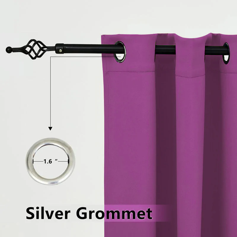Suchoutdoor Outdoor Waterproof Curtains, Top Bottom Grommet, for Porch/Pavilion/Patio, 1 Panel - Image 68
