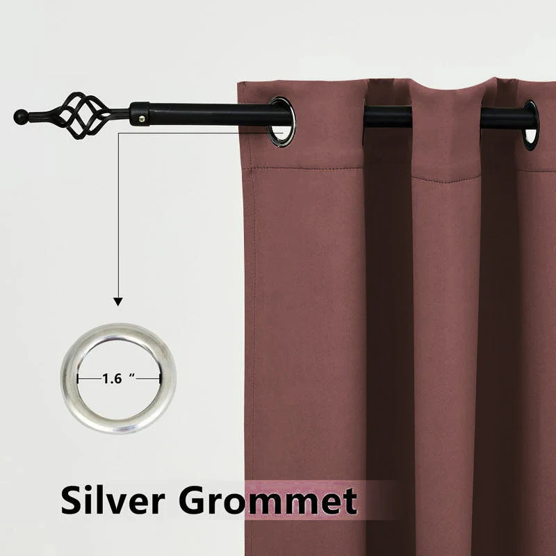 Suchoutdoor Outdoor Waterproof Curtains, Top Bottom Grommet, for Porch/Pavilion/Patio, 1 Panel - Image 72