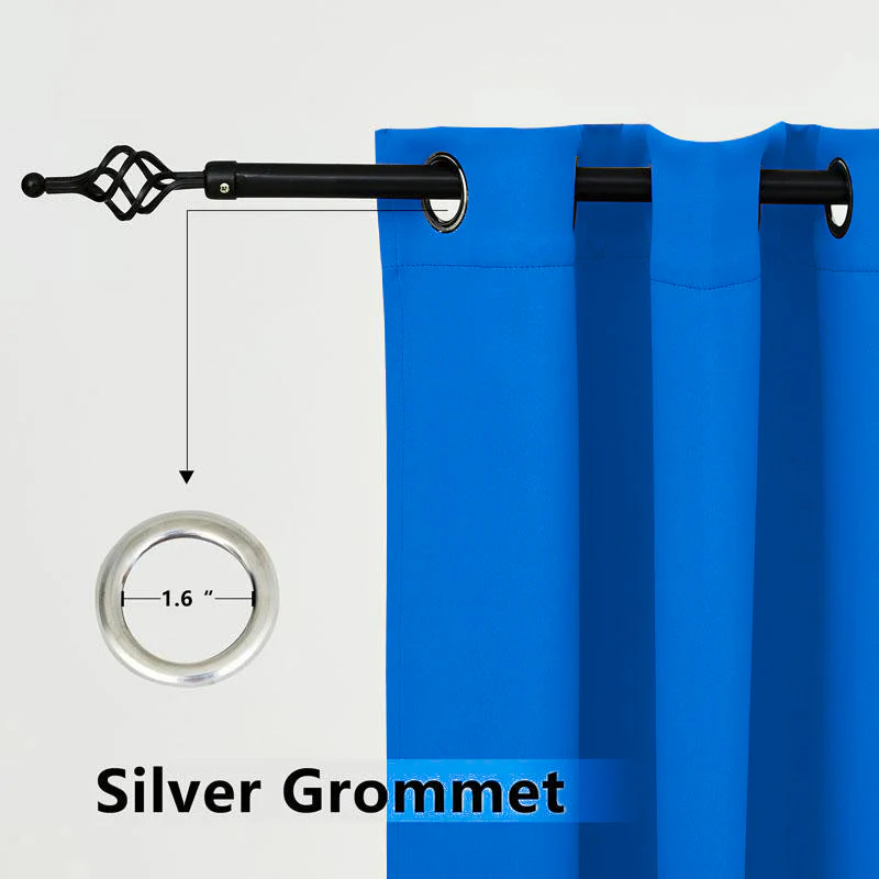 Suchoutdoor Outdoor Waterproof Curtains, Top Bottom Grommet, for Porch/Pavilion/Patio, 1 Panel - Image 80