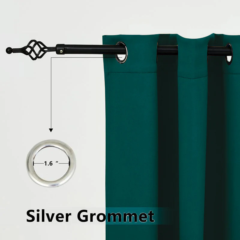 Suchoutdoor Outdoor Waterproof Curtains, Top Bottom Grommet, for Porch/Pavilion/Patio, 1 Panel - Image 92