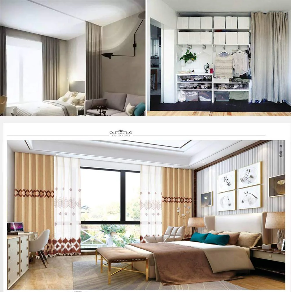 Upgraded White Aluminum Curtain Track, with Curved track, Can be Used as an Extension Track Rod, Ceiling or Wall mount, Indoor or Outdoor - Image 45
