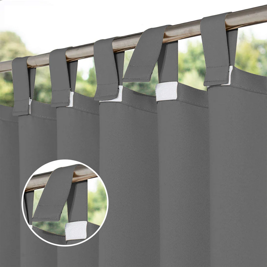 Suchoutdoor Outdoor Waterproof Curtains, Velcro Tab Top, for Porch/Pavilion/Patio, 1 Panel - Image 18