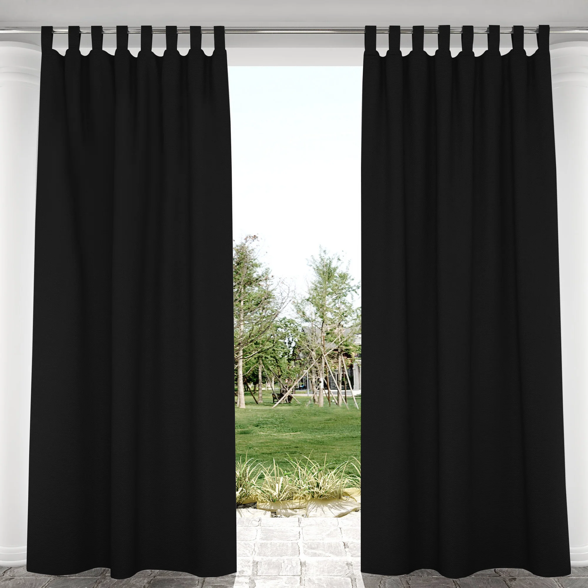Suchoutdoor Outdoor Waterproof Curtains, Velcro Tab Top, for Porch/Pavilion/Patio, 1 Panel - Image 47