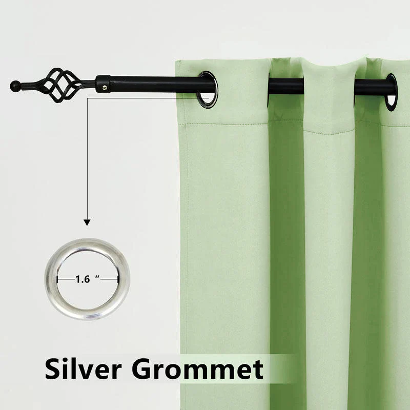 Suchoutdoor Outdoor Waterproof Curtains, Grommet Top Silver, for Porch/Pavilion/Patio, 1 Panel - Image 36