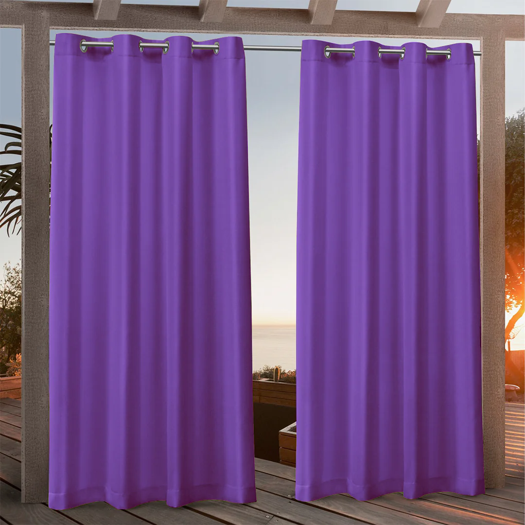 Suchoutdoor Outdoor Waterproof Curtains, Grommet Top Silver, for Porch/Pavilion/Patio, 1 Panel - Image 63