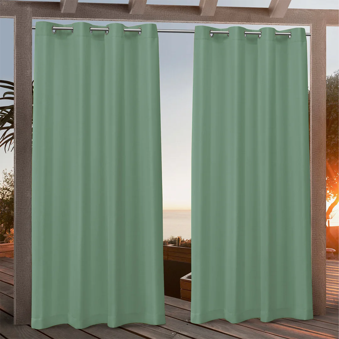 Suchoutdoor Outdoor Waterproof Curtains, Grommet Top Silver, for Porch/Pavilion/Patio, 1 Panel - Image 87
